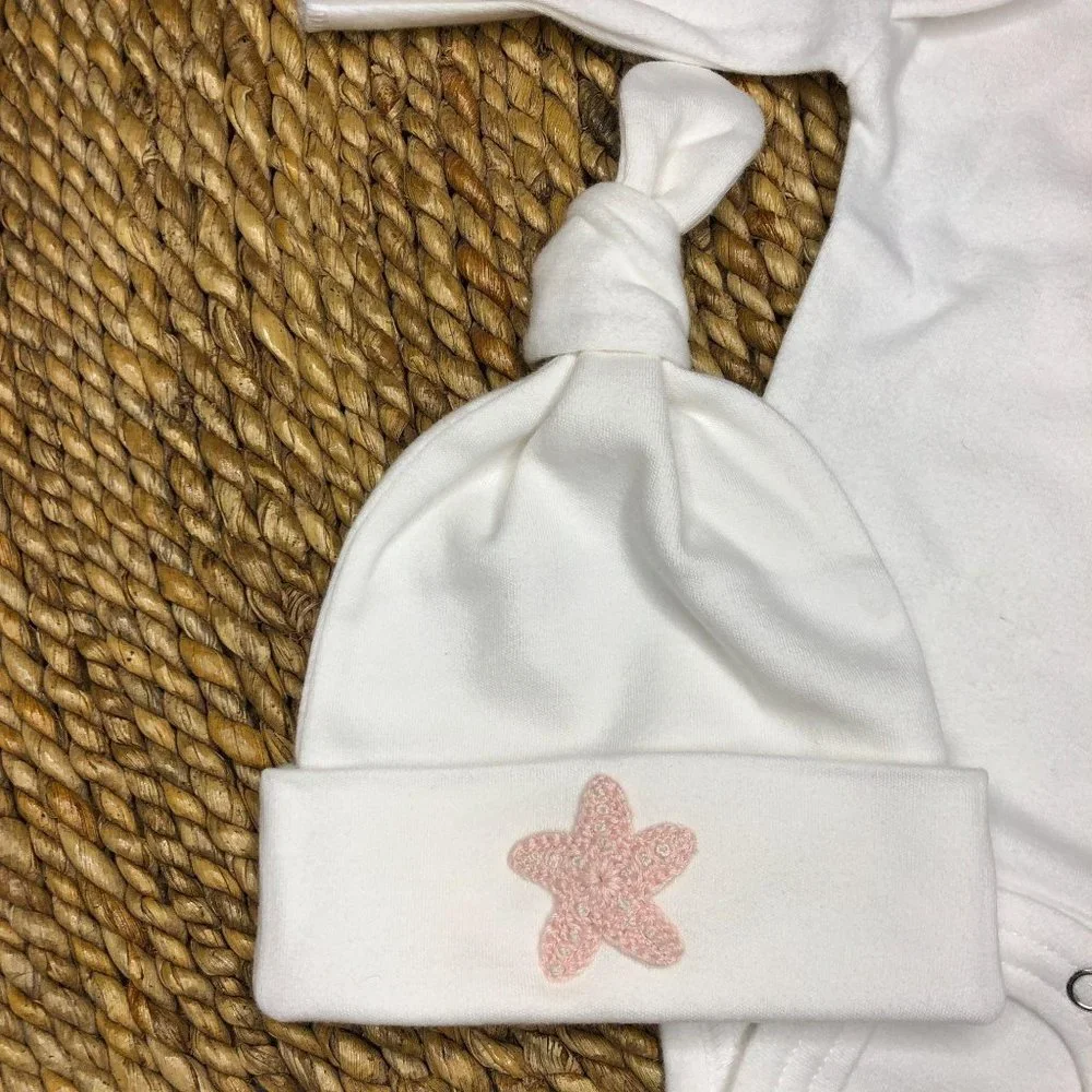 New 3 Month 12‎ to 16 Pounds Tiny Bundles Starfish Set Bodysuit Pant Hat Baby